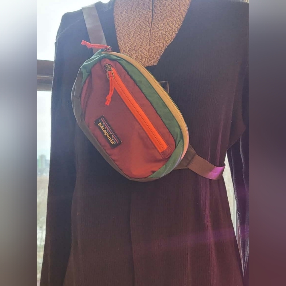 Patagonia Colorblock Waist Pack - Red, Green, Yellow - Picture 2 of 7